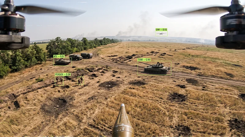 Live Wield-AI detection overlay on the UCMOS-D video feed